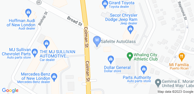 Map to Whaling City Athletic Club